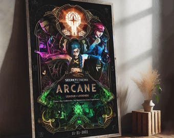 Arcane Poster, Classic Vintage Canvas Poster, Home Decor, Creative Art Print Poster for Gift, Film Fan Collectibles