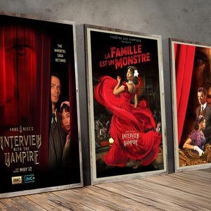 Interview with the Vampire Poster, Classic Vintage Canvas Poster, Home Decor, Creative Art Print  for Gift, Film Fan Collectibles