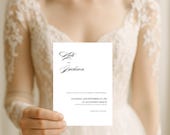 Minimalist Wedding Invitation Suite Template