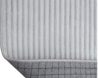 Silver Faux Rabbit Fur Rug: Soft Plush Bedroom Carpet