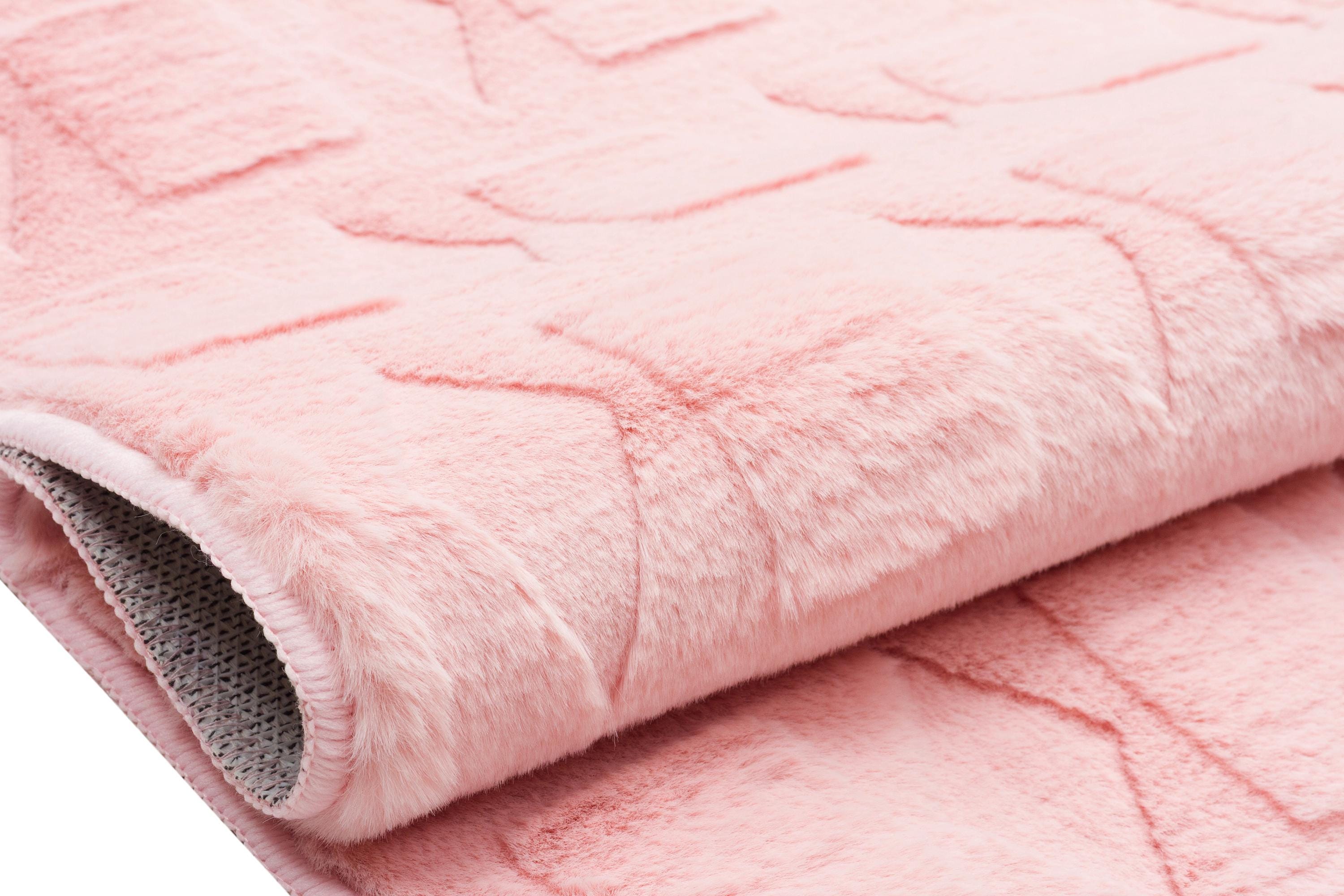 Pink Soft Fur Rug: Soft Washable Plush Carpet - Etsy