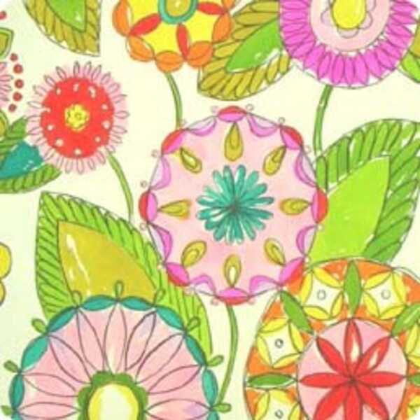 SALE Dandy Kaleidoscope Bright fabric by Alexander Henry, 25 inches