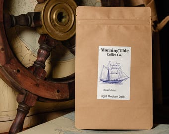 ORGANIC - DARK ROAST - Freshly Roasted Coffee - Morning Breeze - Costa Rican Roast - 12 oz Bag