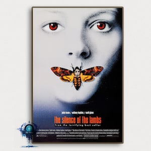 The Silence of the Lambs Movie Poster Vintage Classic Movie Poster Art Home decoration Poster Gifts High Quality Canvas Art Print