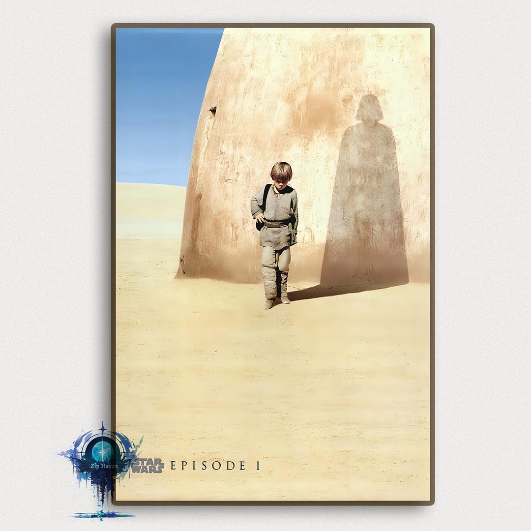Star Wars Episode 1 Canvas Poster, Vintage Movie Art Print - Etsy