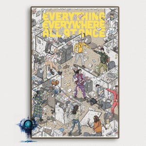Everything Everywhere All at Once Movie Poster,Wall Art ,Art Home decoration Poster,Gifts High Quality ,Canvas Art Print