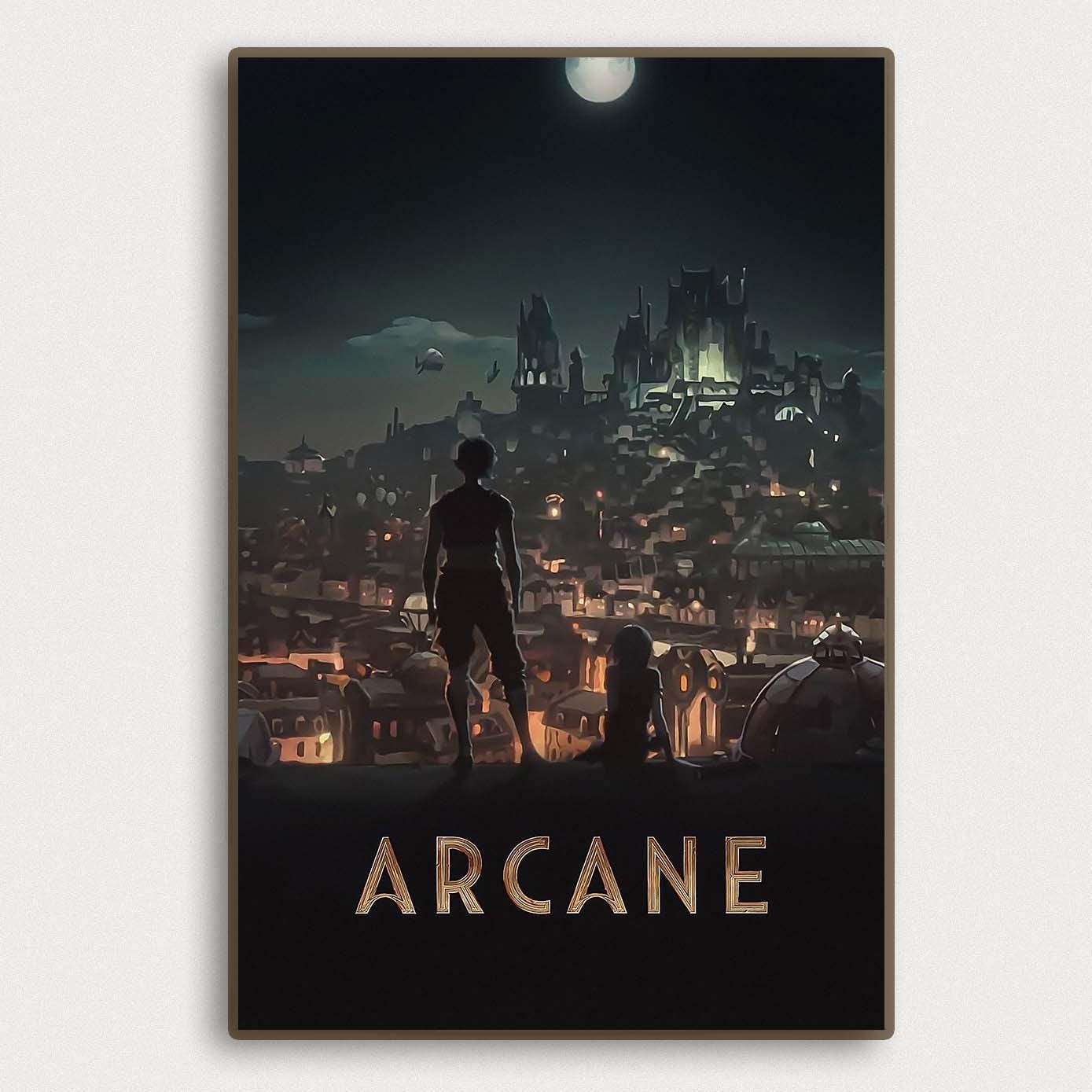 DEKBOND Arcane Season 2 - Impression sur toile de jeu Jinx&Vi