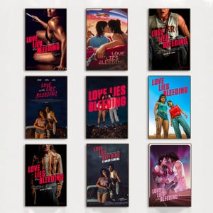 Love Lies Bleeding Movie Poster, Wandkunst, Kunst Dekoration Poster, Geschenke hohe Qualität, Leinwand Kunstdruck