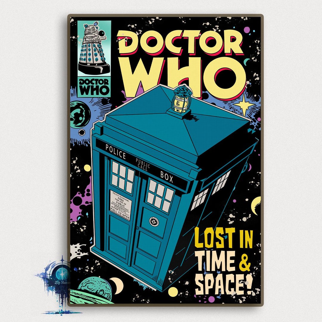 Doctor Who Canvas Print, Tardis Poster, Sci-fi Wall Art - Etsy UK