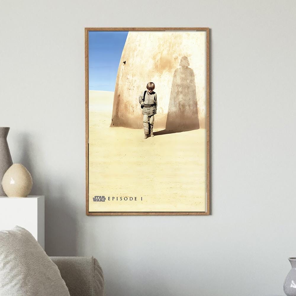 Star Wars Episode 1 Canvas Poster, Vintage Movie Art Print - Etsy