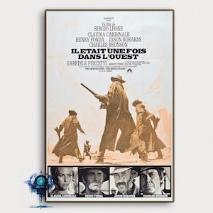 C&#39;era una volta il West Movie Poster Vintage Classic Movie Poster Art Home decoration Poster Gifts High Quality Canvas Art Print