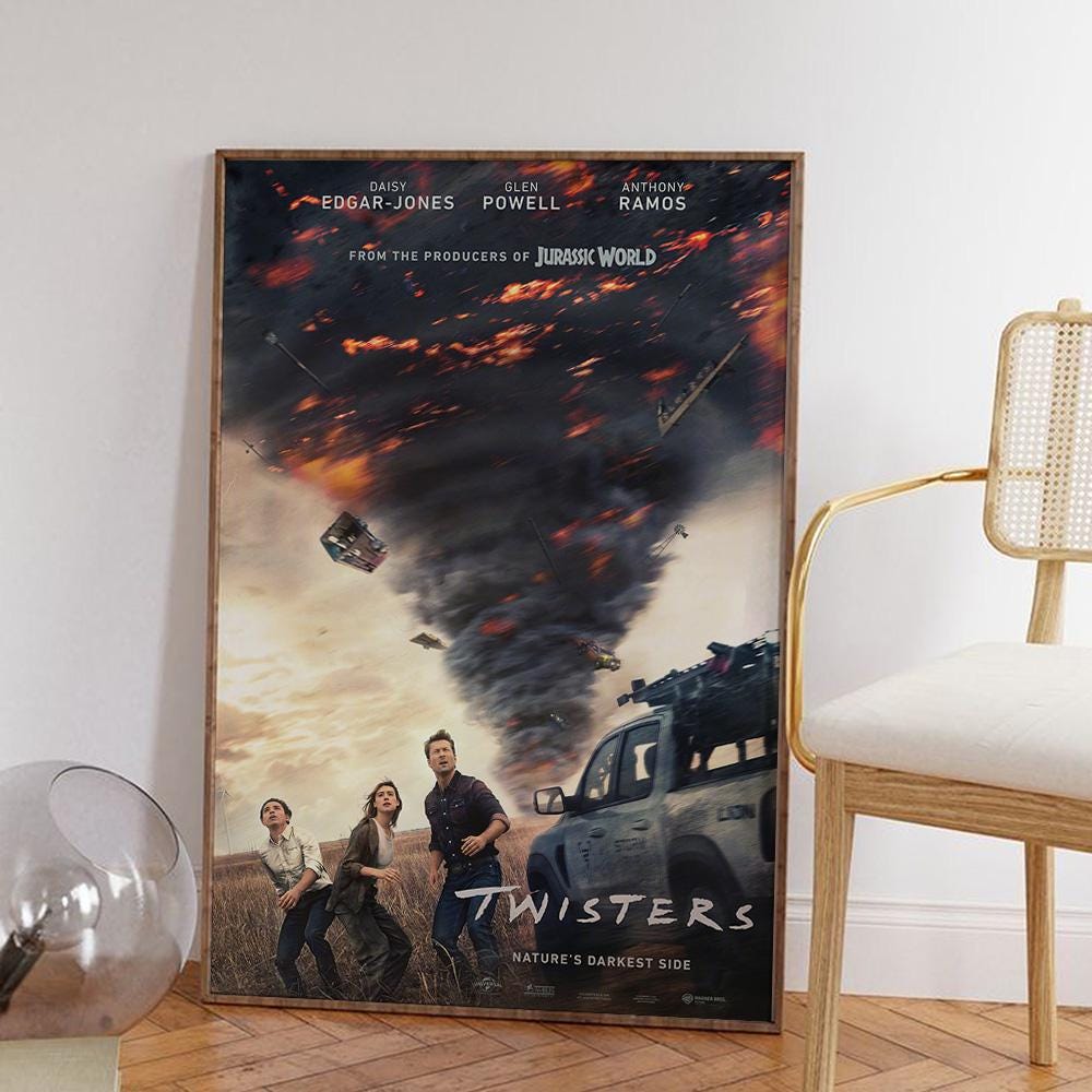 ツイスターズ映画ポスター：ヴィンテージキャンバスアートプリント
