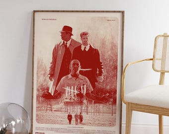 Se7en Movie Poster: Vintage Canvas Art Print - Etsy