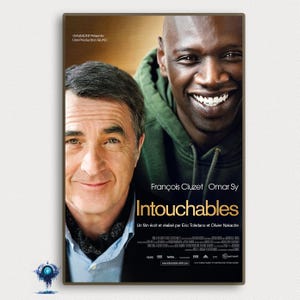 Intouchables Movie Poster Vintage Classic Movie Poster Art Home decoration Poster Gifts High Quality Canvas Art Print