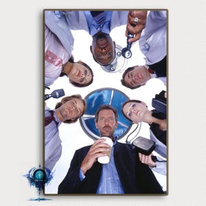 Cartaz do filme House M.D., Arte de parede, Cartaz de decoração de casa, Presentes de alta qualidade, Impressão de arte em tela