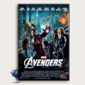 The Avengers Film Poster: High Definition Leinwand Kunstdruck