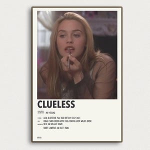 CLUELESS Film Poster Vintage Classic Movie Poster Art Dekoration Poster Geschenke Hochwertige Leinwand Kunstdruck