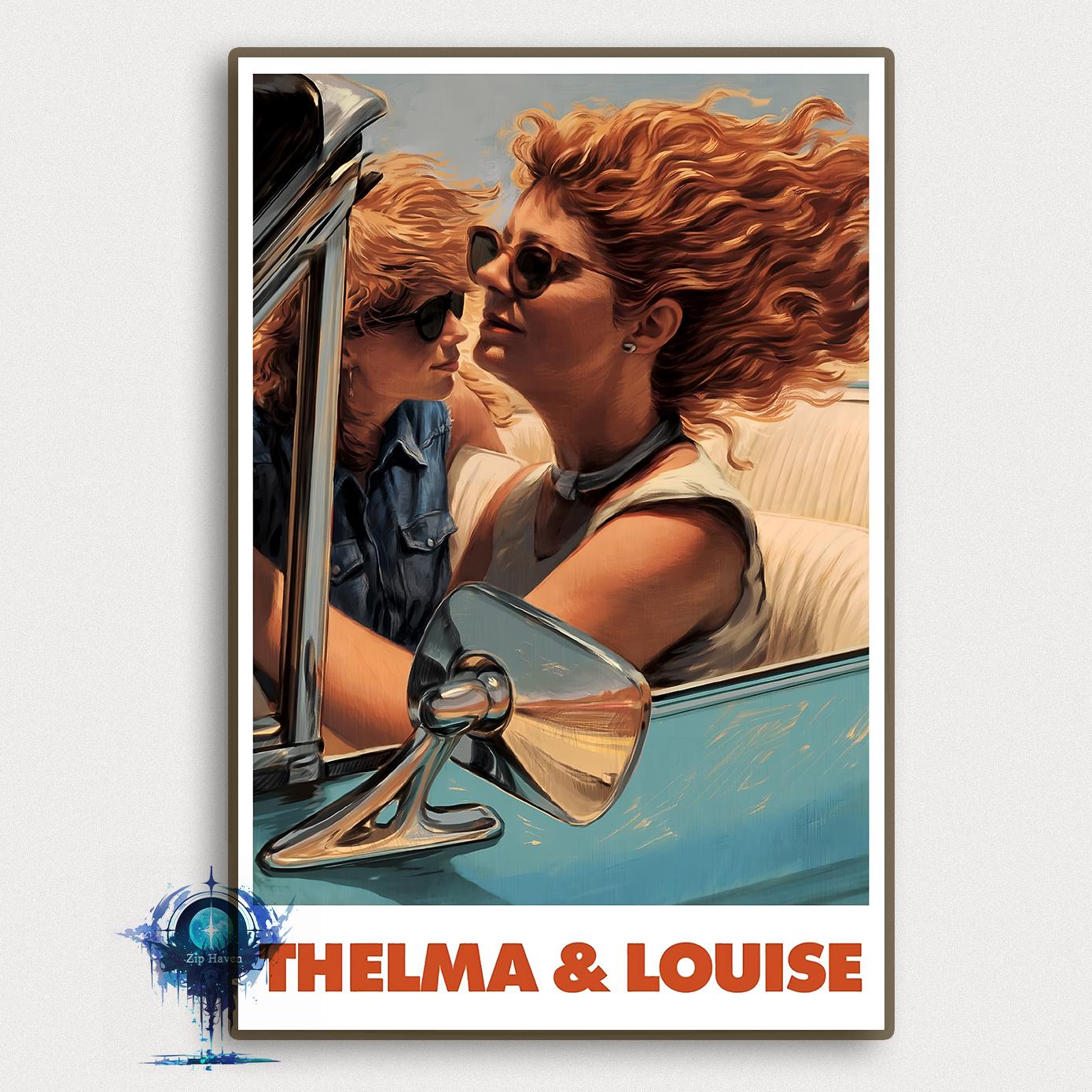 Affiche De Film Italienne De THELMA ET LOUISE - 33x71 Cm