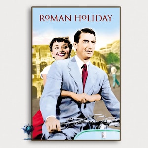 Roman Holiday Poster Vintage Classic Movie Poster Art Home decoration Poster Gifts High Quality Canvas Art Print
