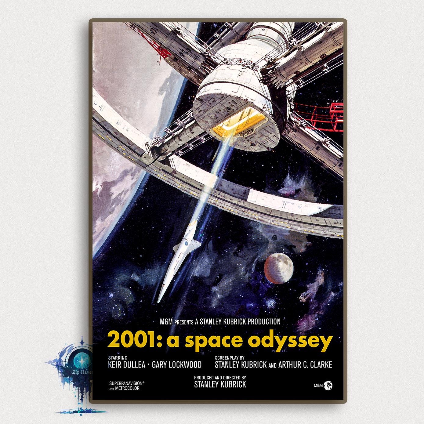 HWC Trading 2001 A Space Odyssey Geschenken Afgedrukt Poster Gesigneerd