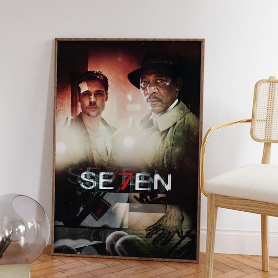 Se7en Movie Poster: Vintage Canvas Art Print - Etsy