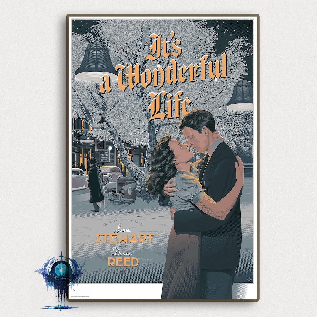 It's a Wonderful Life Movie Poster,wall Art ,art Home Decoration Poster ...