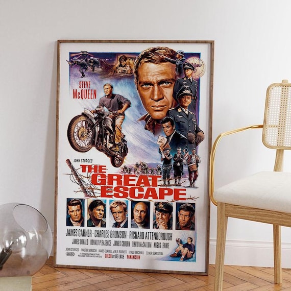 The Escape Movie Poster, Classic Film Canvas Art - Etsy Israel
