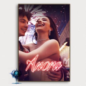 Póster de la película Anora, póster clásico vintage, póster artístico para decoración del hogar, regalos, impresión artística en lienzo de alta calidad.