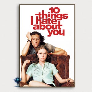 10 Things I Hate About You Movie Poster Vintage Classic Movie Poster Art Home decoration Poster Gifts High Quality Canvas Art Print