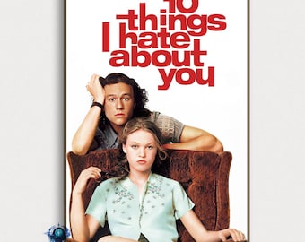 10 Things I Hate About You Movie Poster, Classic Film Art Print