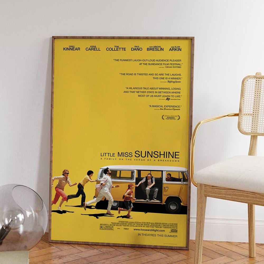 WYYXF Little Miss Sunshine Tableau Comédie Inspiration Image pour salon, chambre à coucher, décoration sans cadre (50 x 70 cm