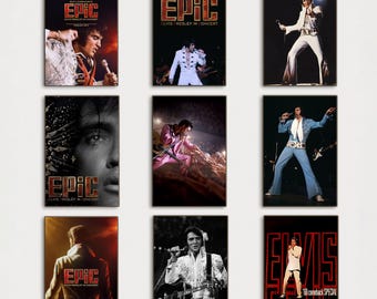 ヴィンテージポスター エルヴィス・プレスリー ザ・キング ライブオン