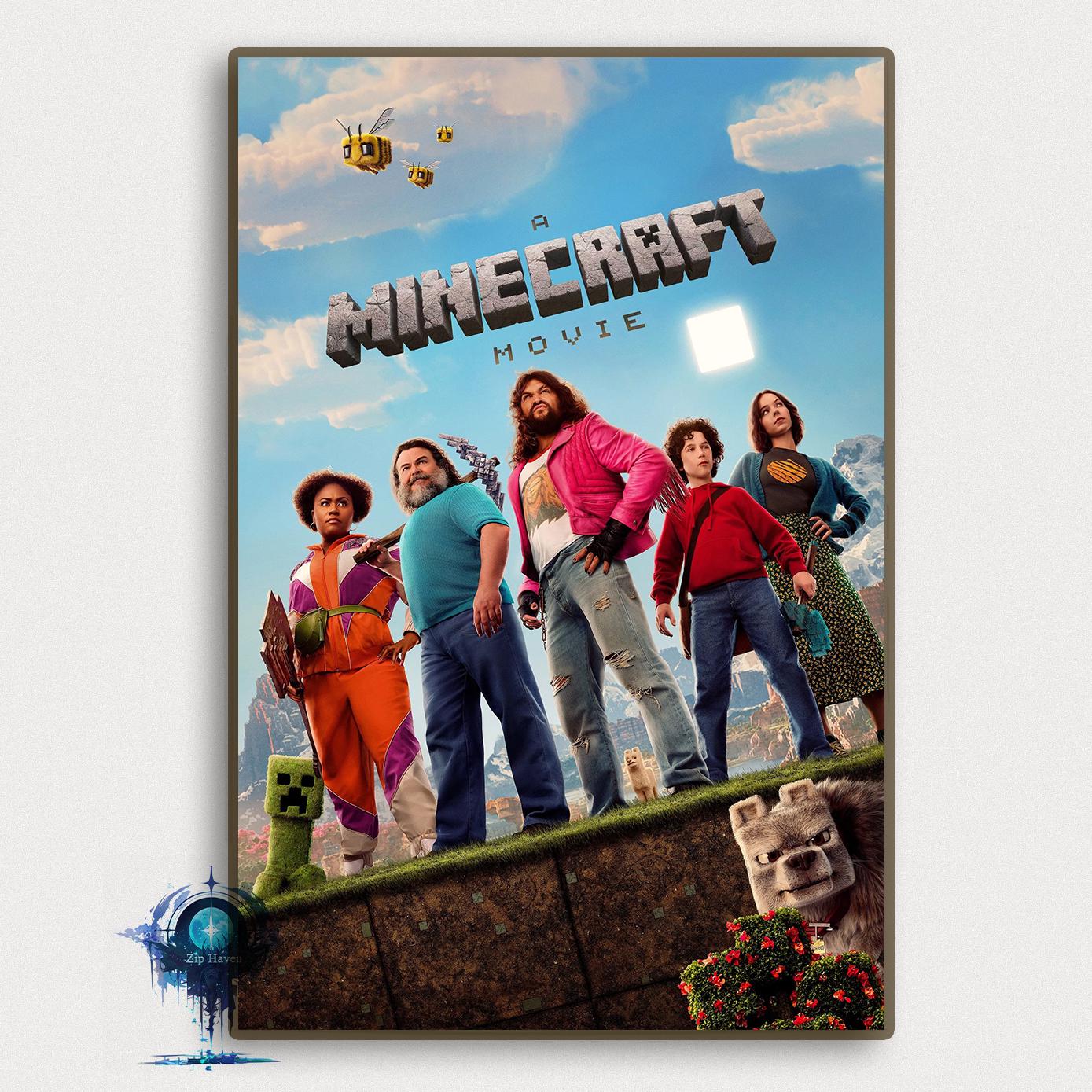 Minec-Raft Poster Set - 3er Pack Vintage Comic Wandbilder 20x30cm - Coole Deko Für Zimmer & Wohnung