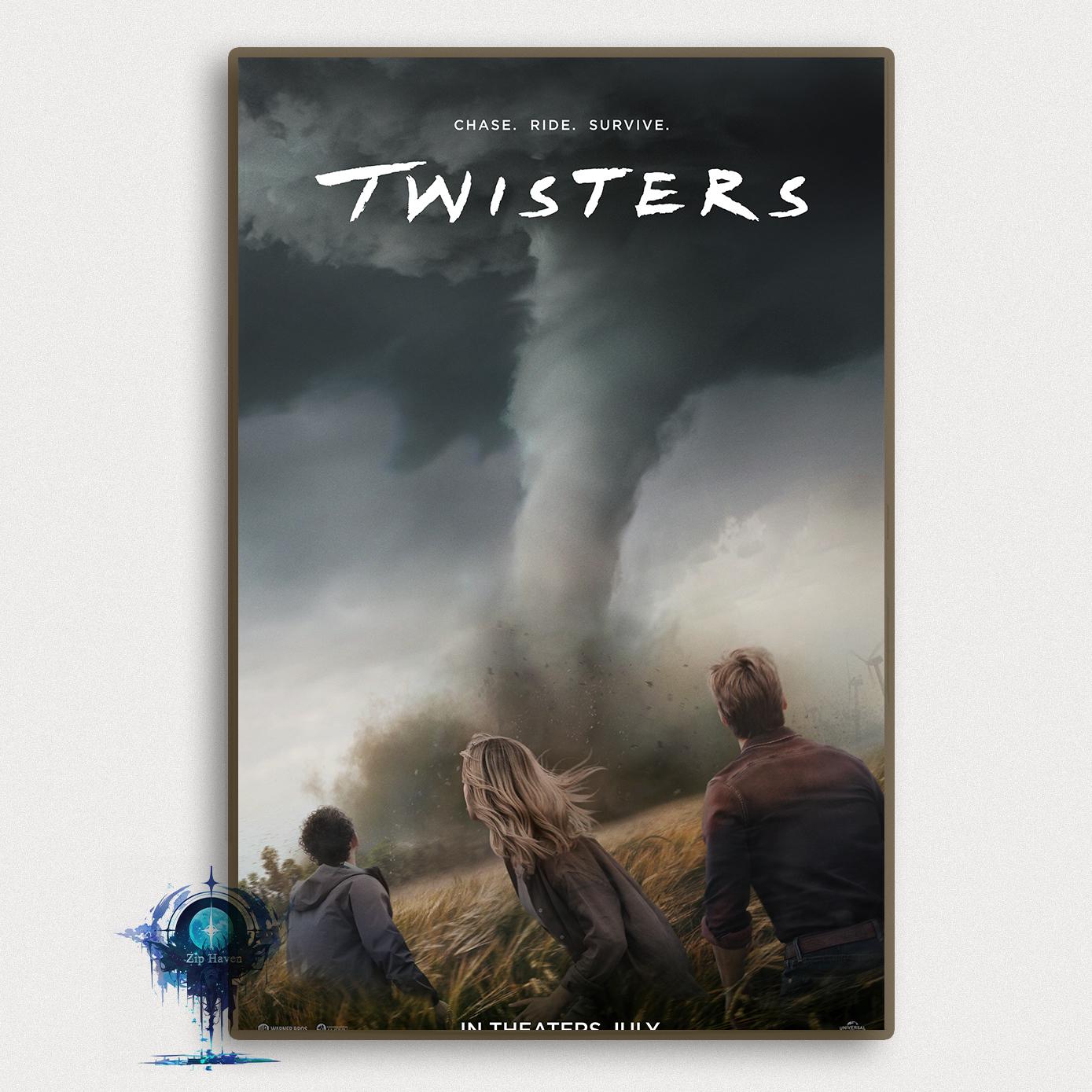 ツイスターズ映画ポスター：ヴィンテージキャンバスアートプリント