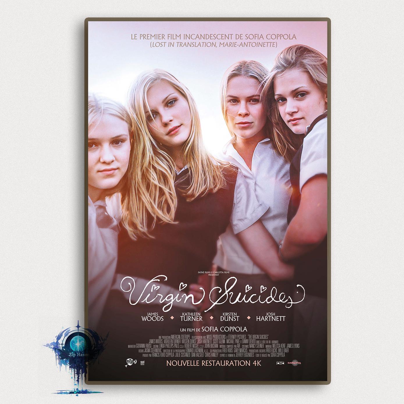 The Virgin Suicides Movie Poster: Sofia Coppola Film, Canvas Art