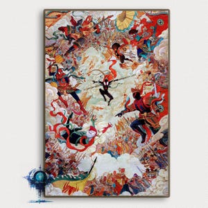 Póster de la película Spider-Man: Across the Spider-Verse, arte mural, póster decorativo para el hogar, regalos de alta calidad, impresión artística en lienzo.