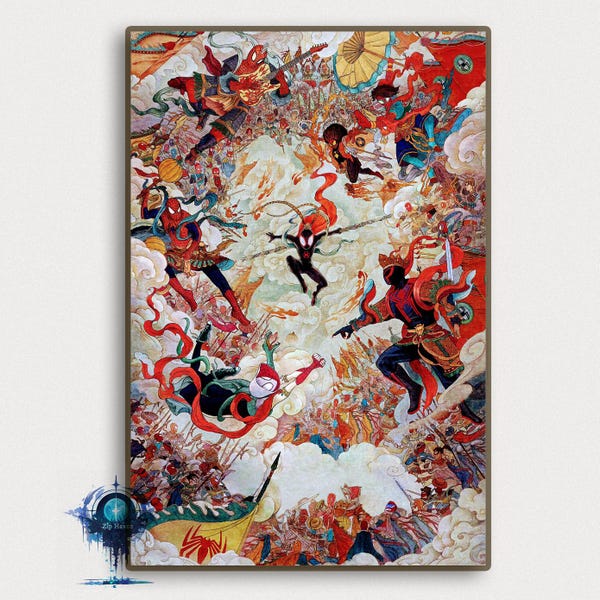 Spider-Verse Movie Poster: High-Definition Canvas Art Print
