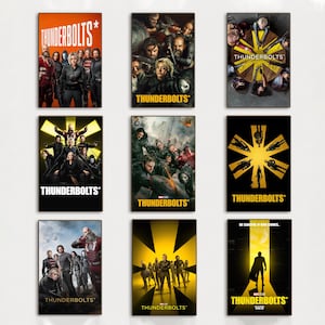 Thunderbolts * Filmposter, Wandkunst, Kunst Dekoration Poster, Geschenke hohe Qualität, Leinwand Kunstdruck