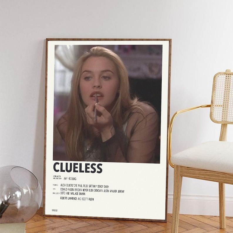 Clueless Movie Poster: Vintage Canvas Art Print - Etsy