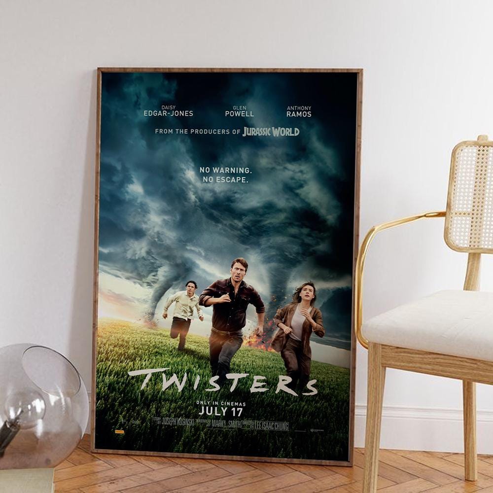 ツイスターズ映画ポスター：ヴィンテージキャンバスアートプリント