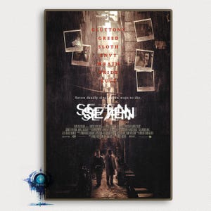 Se7en Movie Poster Vintage Classic Movie Poster Kunst Dekoration Poster Geschenke Hochwertige Leinwand Kunstdruck