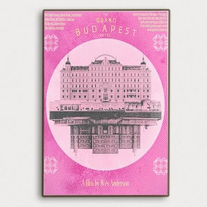 The Grand Budapest Hotel Movie Poster Vintage Classic Movie Poster Art Home decoration Poster Gifts High Quality Canvas Art Print