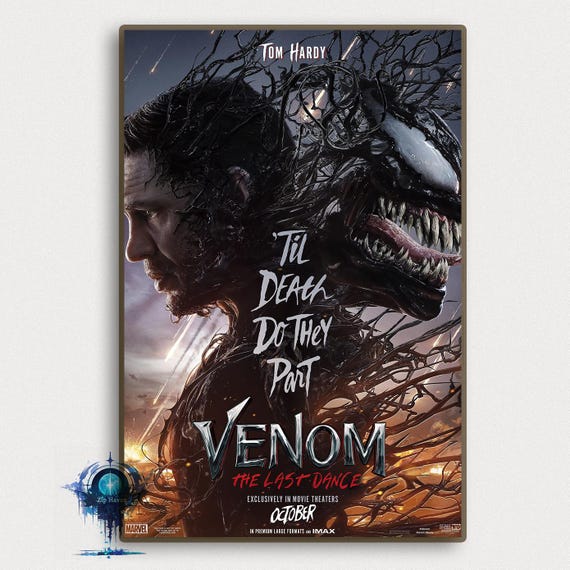 ヴェノム映画ポスター：クラシックなキャンバスアートプリント - Etsy 日本