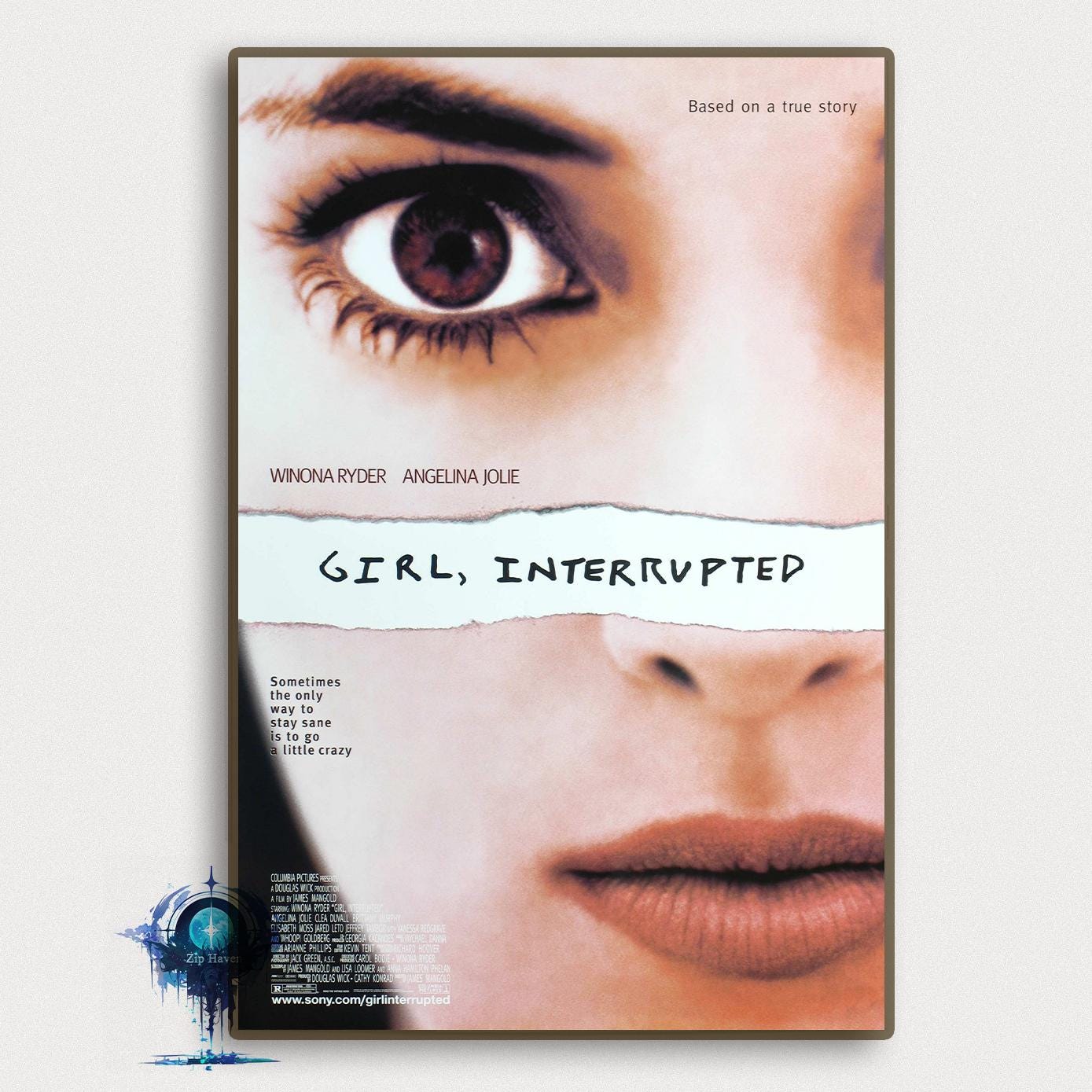 Girl Interrupted Movie Poster: High Definition Canvas Art Print