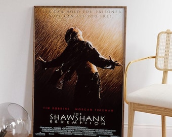 ショーシャンクの空に映画ポスター：高解像度キャンバスアートプリント