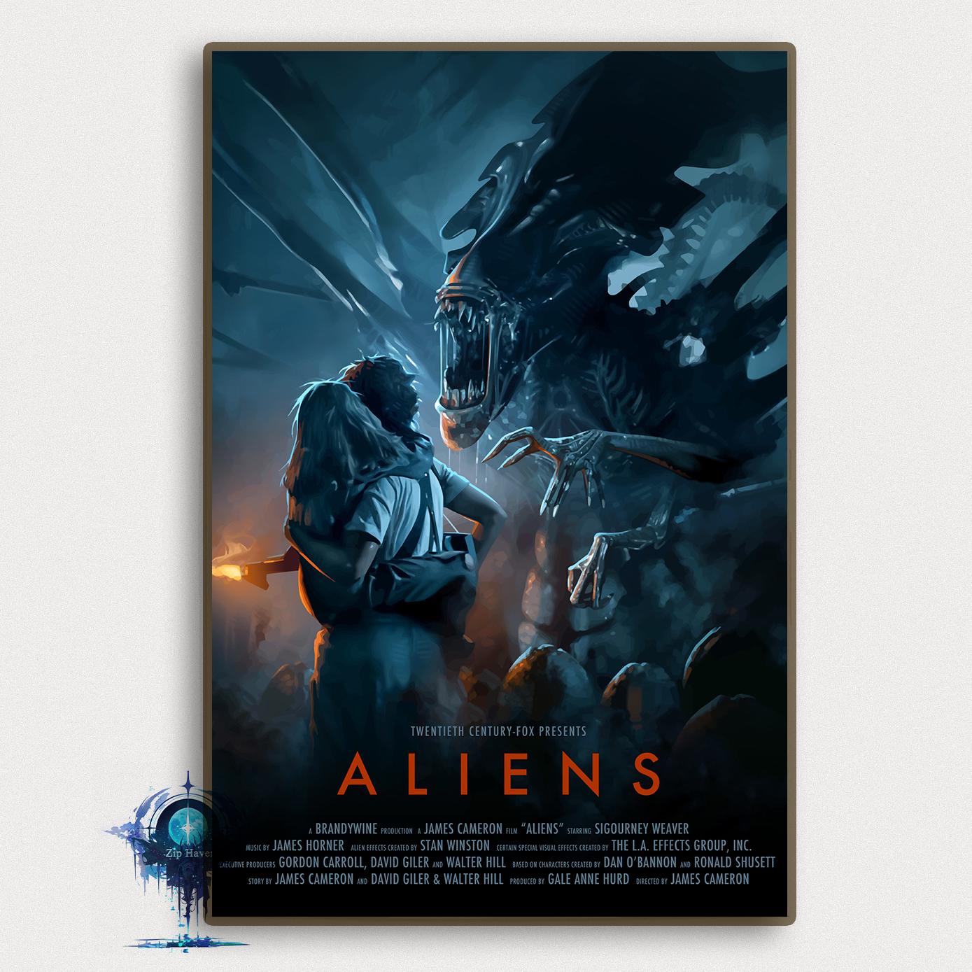 Aliens (1986) Movie Poster: High Definition Canvas Art Print - Etsy