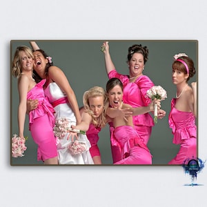 Bridesmaids Movie Poster Vintage Classic Movie Poster Art Home decoration Poster Gifts High Quality Canvas Art Print