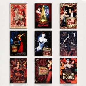 Moulin Rouge Movie Poster,Wall Art ,Art Home decoration Poster,Gifts High Quality ,Canvas Art Print