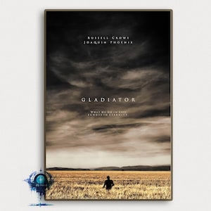 Gladiator Film Poster, Wandkunst, Kunst Dekoration Poster, Geschenke hohe Qualität, Leinwand Kunstdruck