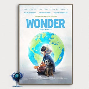 Wonder Movie Poster Vintage Classic Movie Poster Art Home decoration Poster Gifts High Quality Canvas Art Print